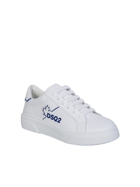 Shop Dsquared2 Bumper White/ Blue Sneakers