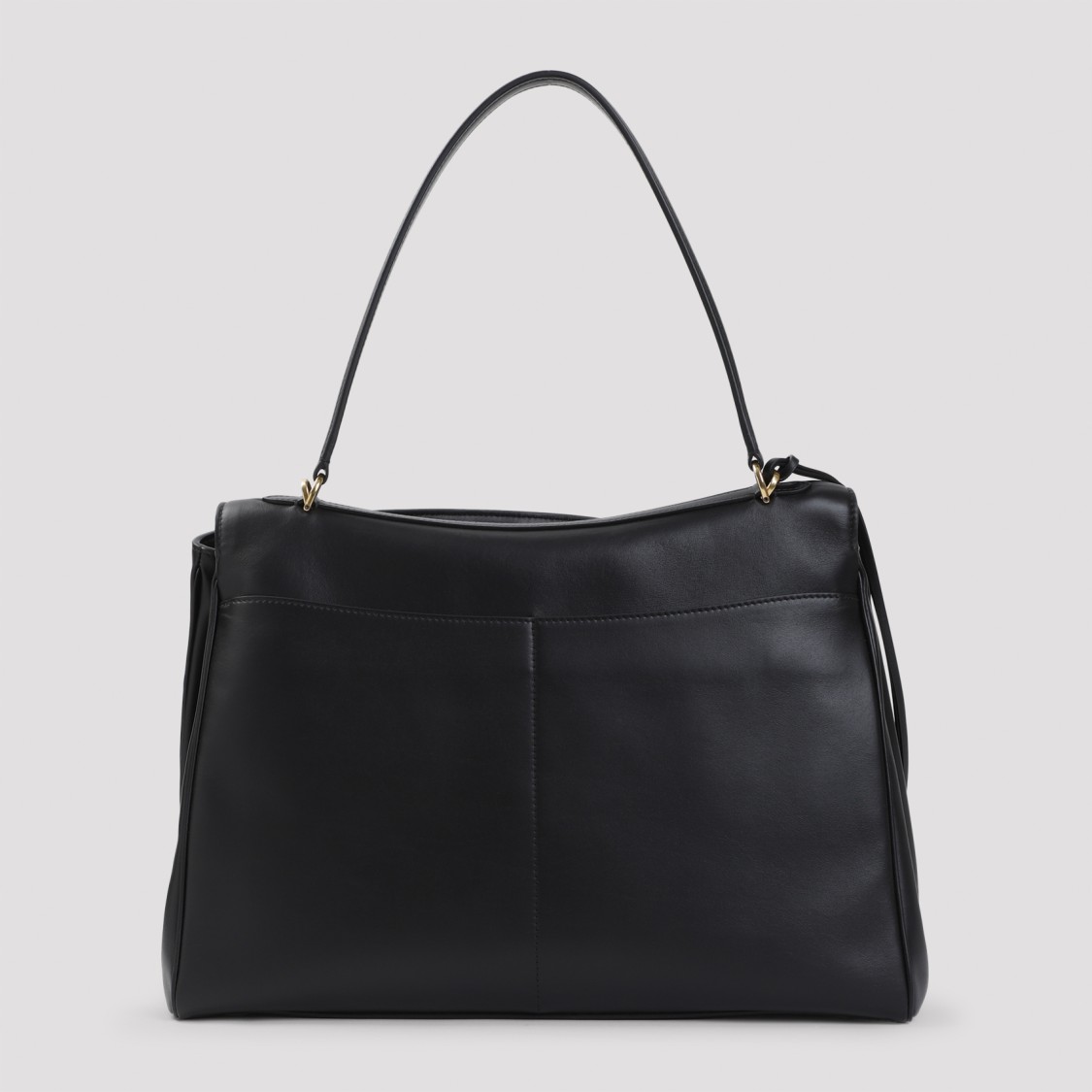 Balenciaga Large Rodeo Leather Top Handle Bag In Black