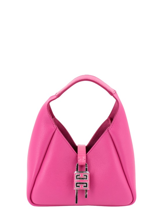 Givenchy Leather Shoulder Bag With Animalier Detail In Pink
