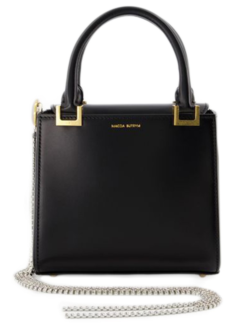 Magda Butrym Leather Zorya Micro Bag In Black