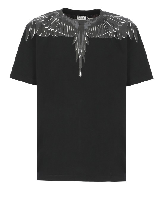 Marcelo Burlon County Of Milan Icon Wings Cotton T-shirt In Black