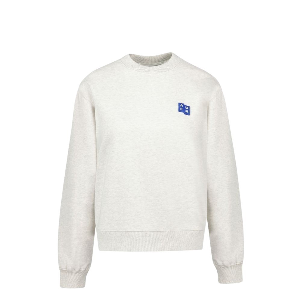 Ader Error 01 Trs Tag Sweatshirt - Cotton - Beige In Neutrals