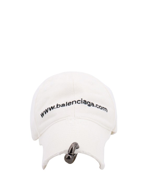 Shop Balenciaga White Cotton Hat