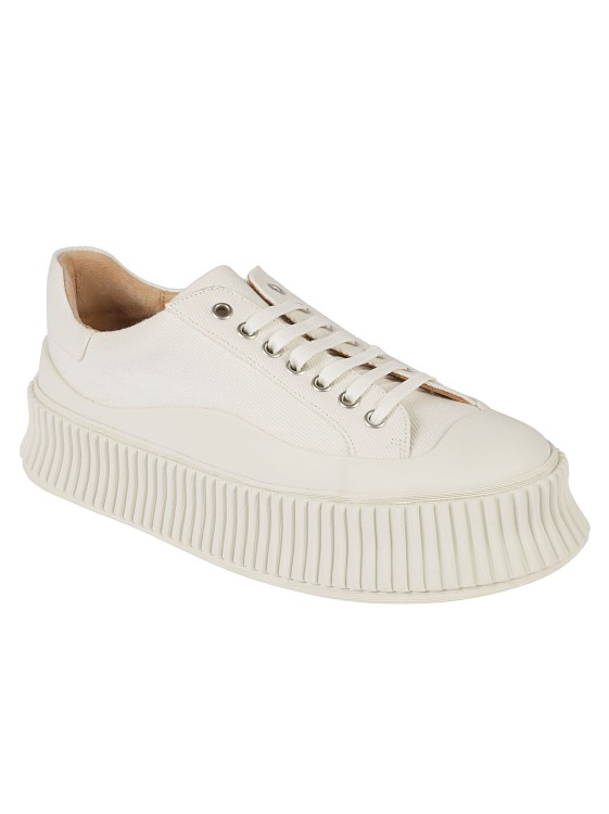 Shop Jil Sander Low-top Sneakers In White