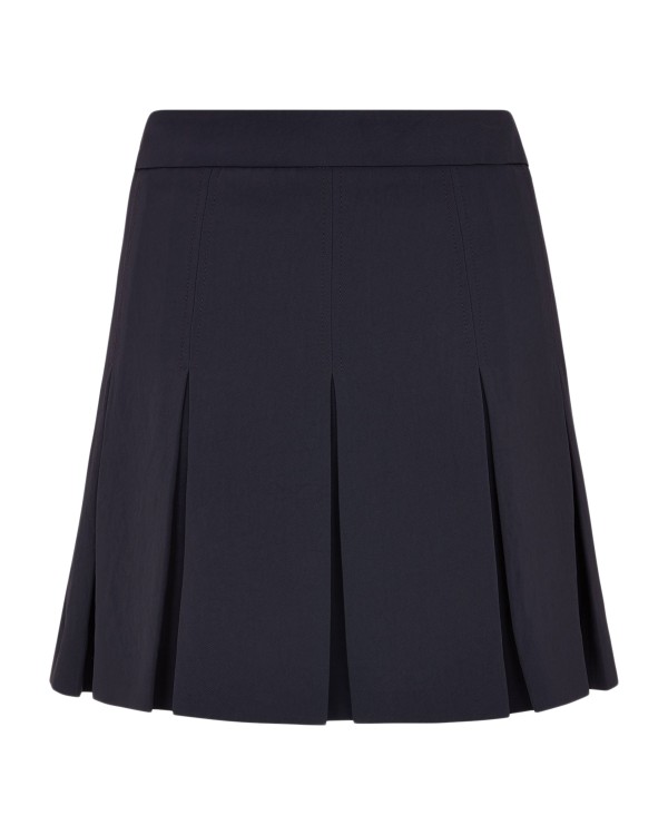 Serena Bute Pleated Mini Skirt - Dark Navy In Blue
