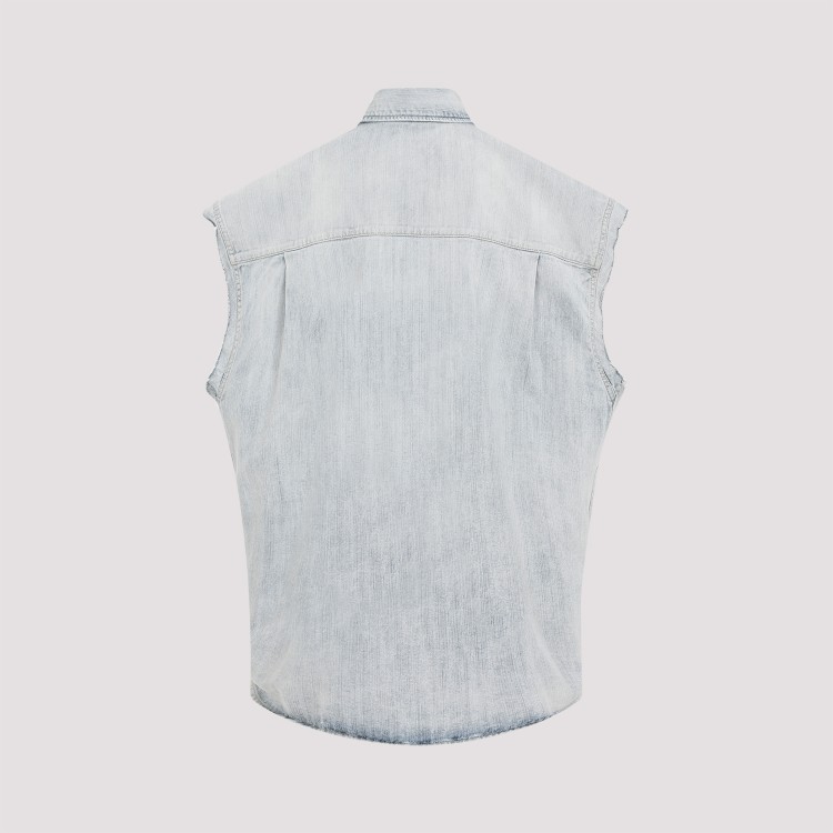 BALENCIAGA BALENCIAGA RIPPED SLEEVE SHIRT 