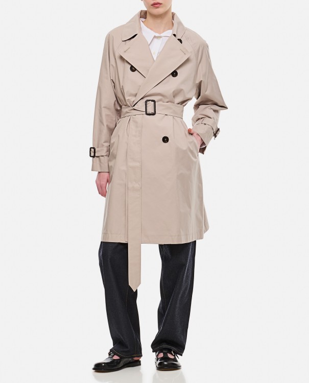 Shop Max Mara Titrench Impermeable Coat In Pink