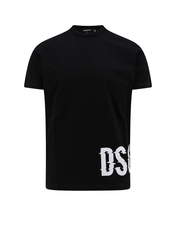 Shop Dsquared2 Cotton T-shirt With Logo Print In Black