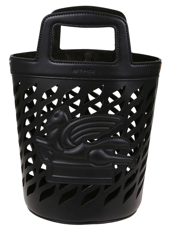 Shop Etro Bucket Bag In Black