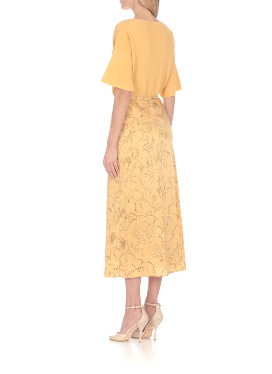 Shop Fabiana Filippi Orange Silk Skirt