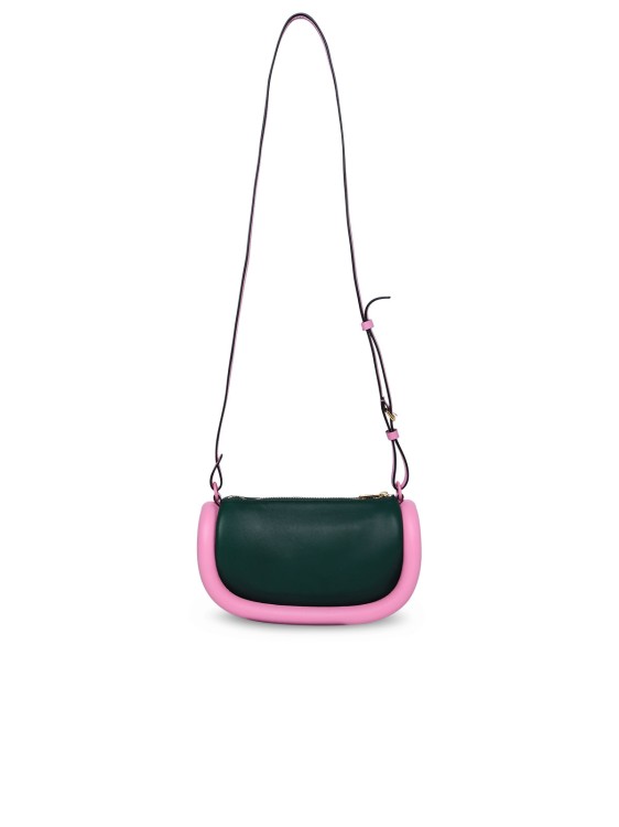 Shop Jw Anderson Two-tone Leather Bag In Green