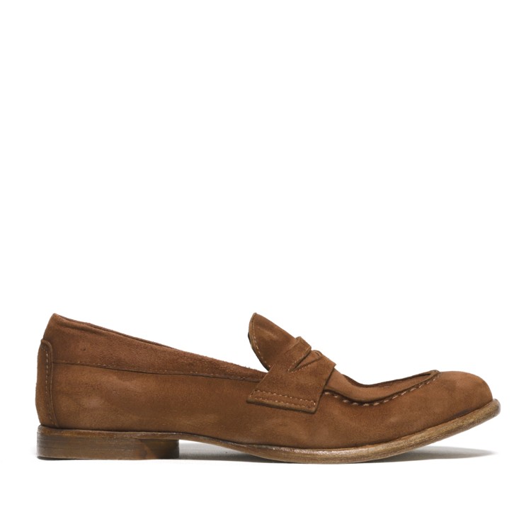 HUNDRED 100 RUST SUEDE MOCCASINS