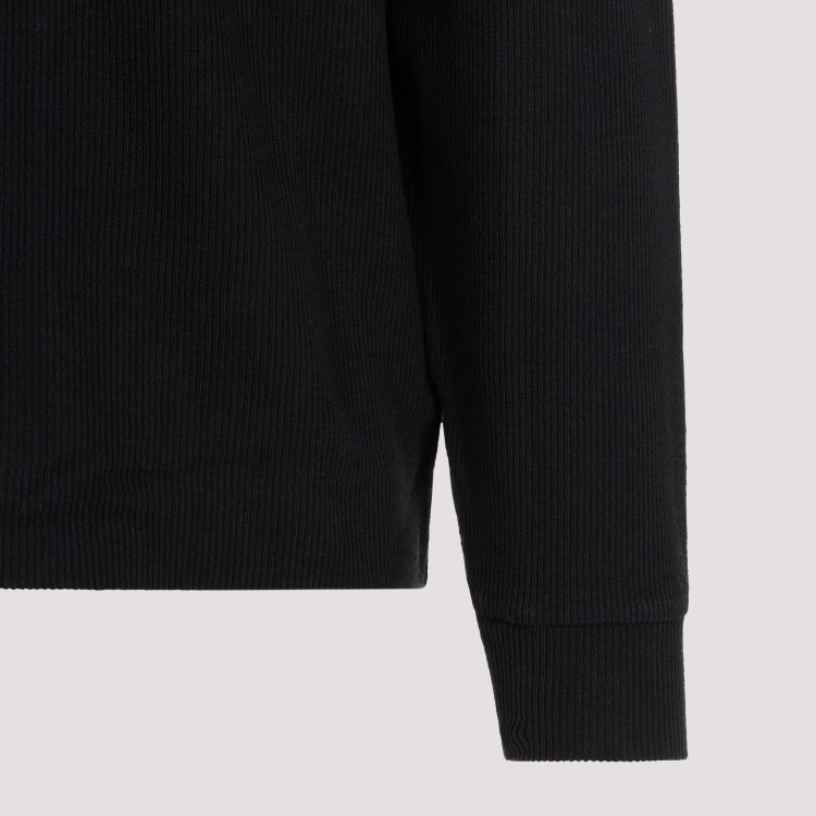Shop Stone Island Black Cotton Sweatshirt