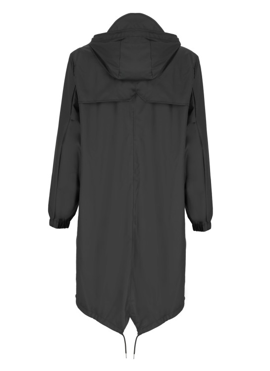 Shop Rains Fishtail Raincoat In Black