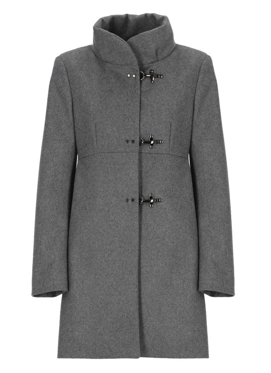 Fay Romantic Coat In Grey