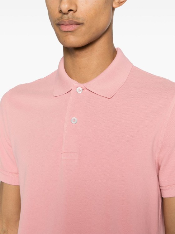 Shop Tom Ford Pink Polo Shirt