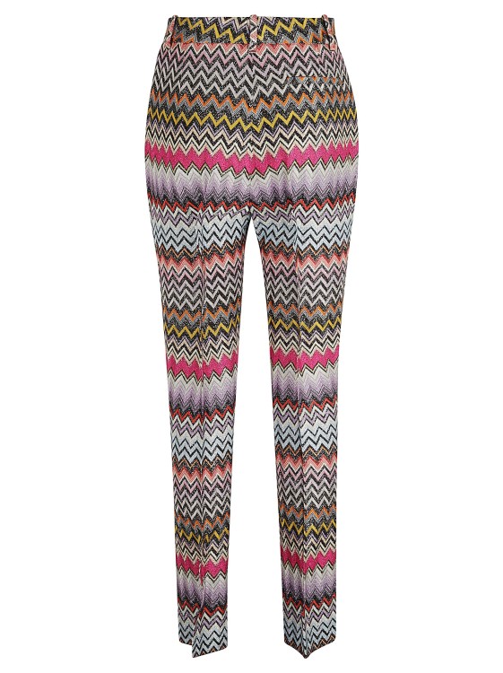Shop Missoni Zig Zag Trousers In Multicolor