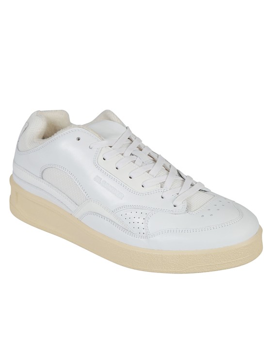 Shop Jil Sander Low-top Sneakers In White