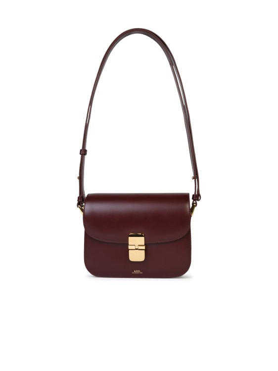 Shop Apc Small 'grace' 'gae Vino' Smooth Leather Bag In Black