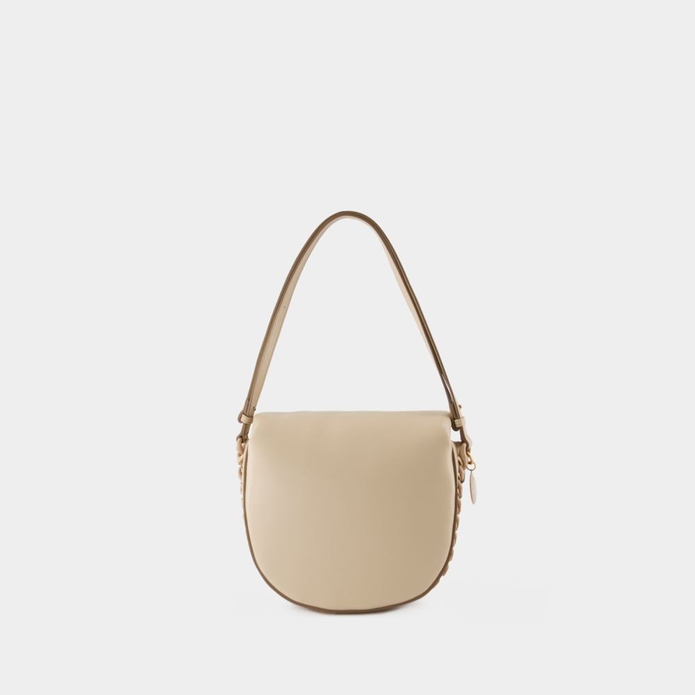 Stella Mccartney M Flap Puffy Alter Mat Bag In Neutrals
