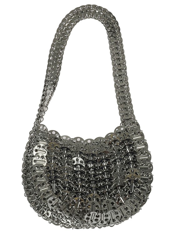 Rabanne 1969 Moon Mini Shoulder Bag In Grey