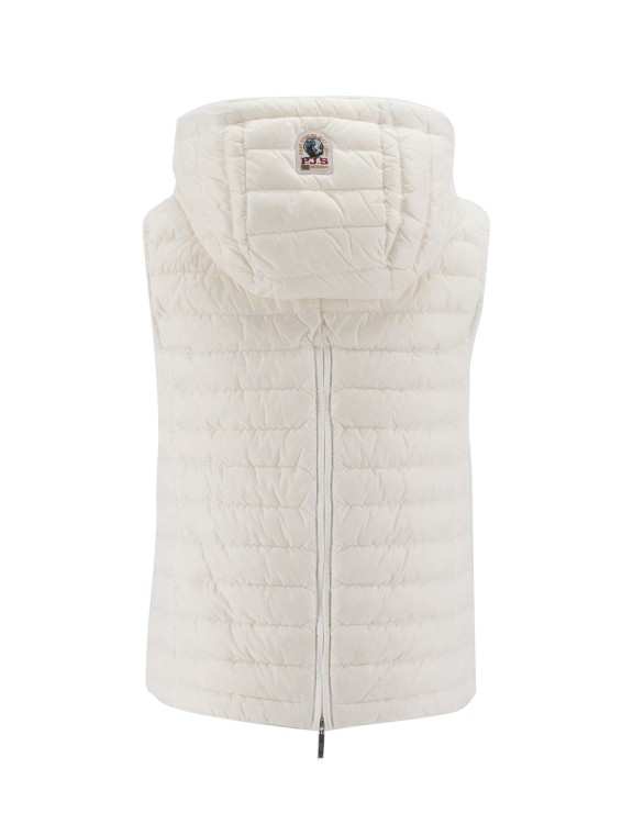Shop Parajumpers Padded Down Gilet In White