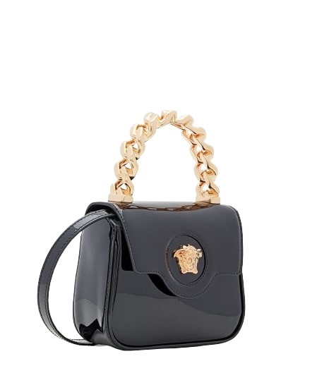 Versace Black Medusa Plaque Bag