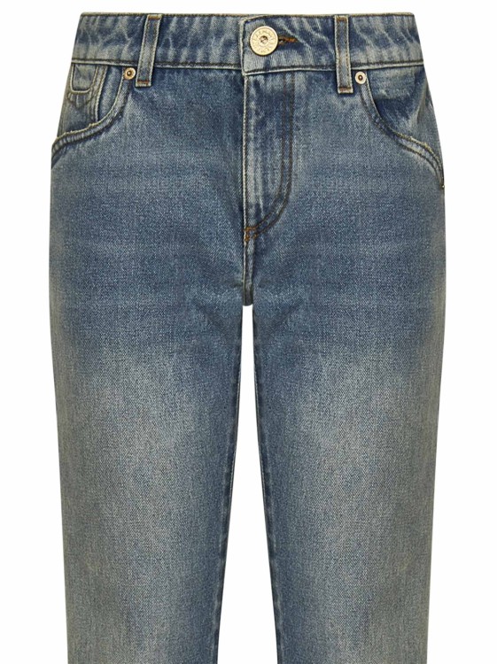 Shop Balmain Bootcut Jeans In Blue