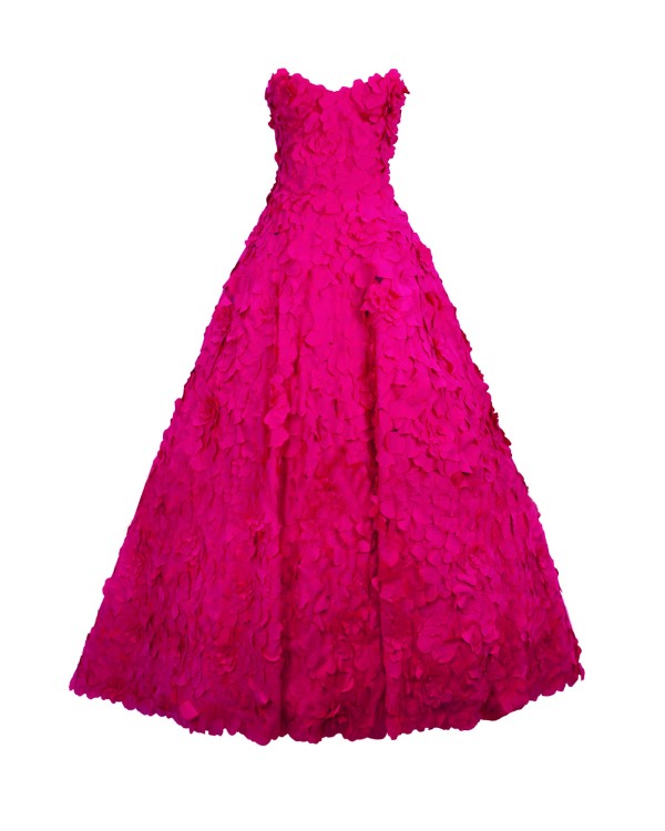 Shop Gemy Maalouf Laser-cut Dress - Long Dresses In Pink