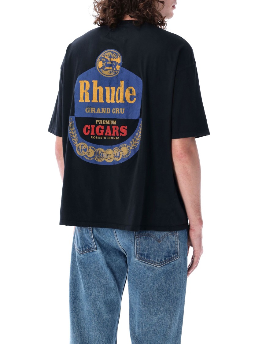 【関税込み】Rhude SSENSE限定 ブラック Grand Cru Tシャツ Rhude Ssense Exclusive Black 'grand Cru' T-shirt | ModeSens