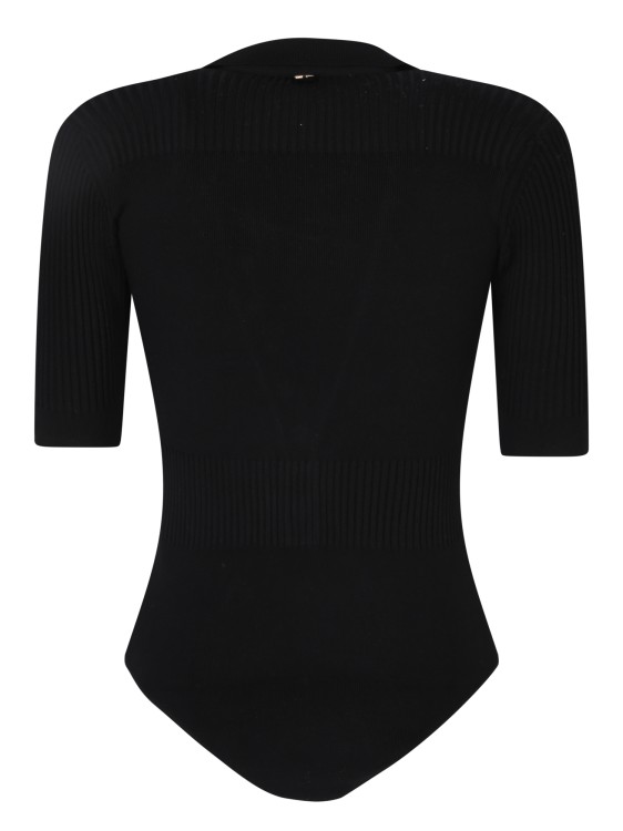 Shop Jacquemus Viscose Bodysuit In Black
