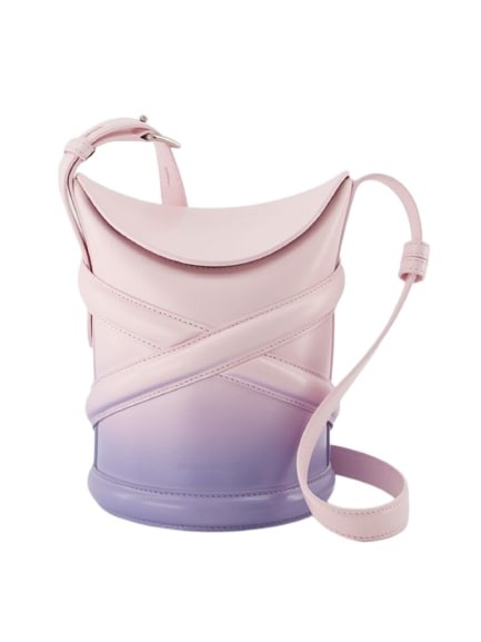Alexander Mcqueen The Curve Hobo Bag  - Lilac/pink - Leather In Multicolor