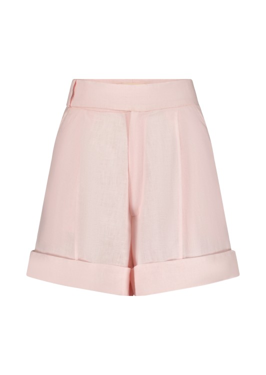The-private-label X Cabochon Veranera High-rise Linen Shorts In Pink
