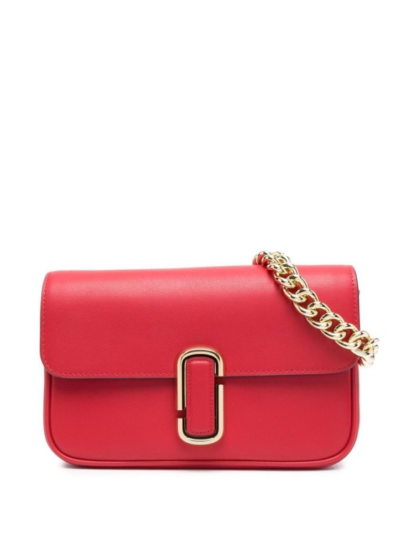 Marc Jacobs The J Red Leather Crossbody Bag In Red