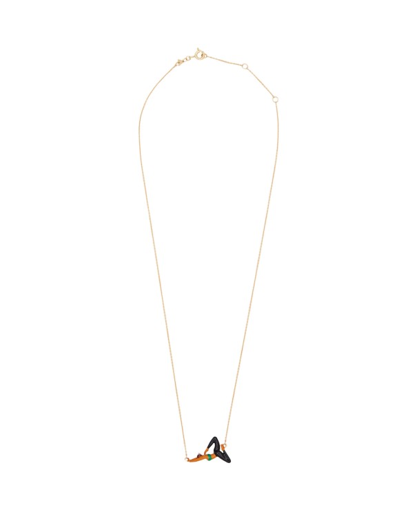 Aliita 9k Gold Yoga Necklace In Gold
