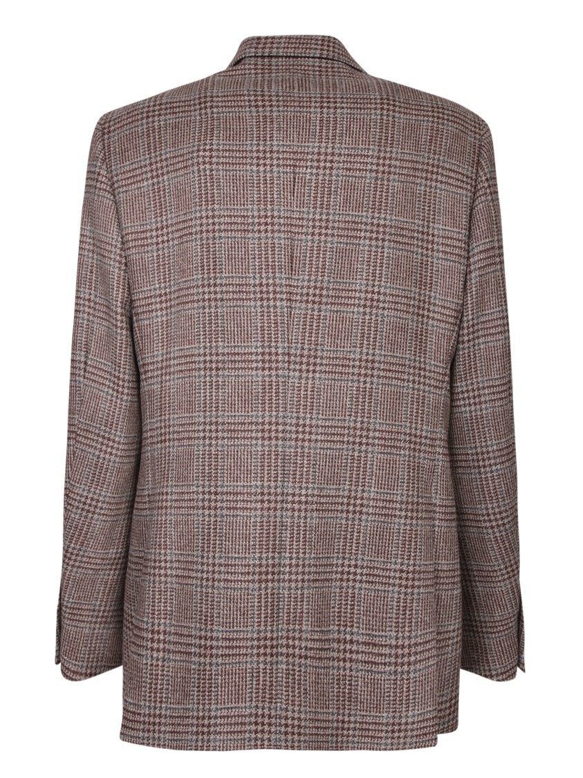 Lardini Sophisticated Blazer With Check Pattern And Tailored Fit In Multi