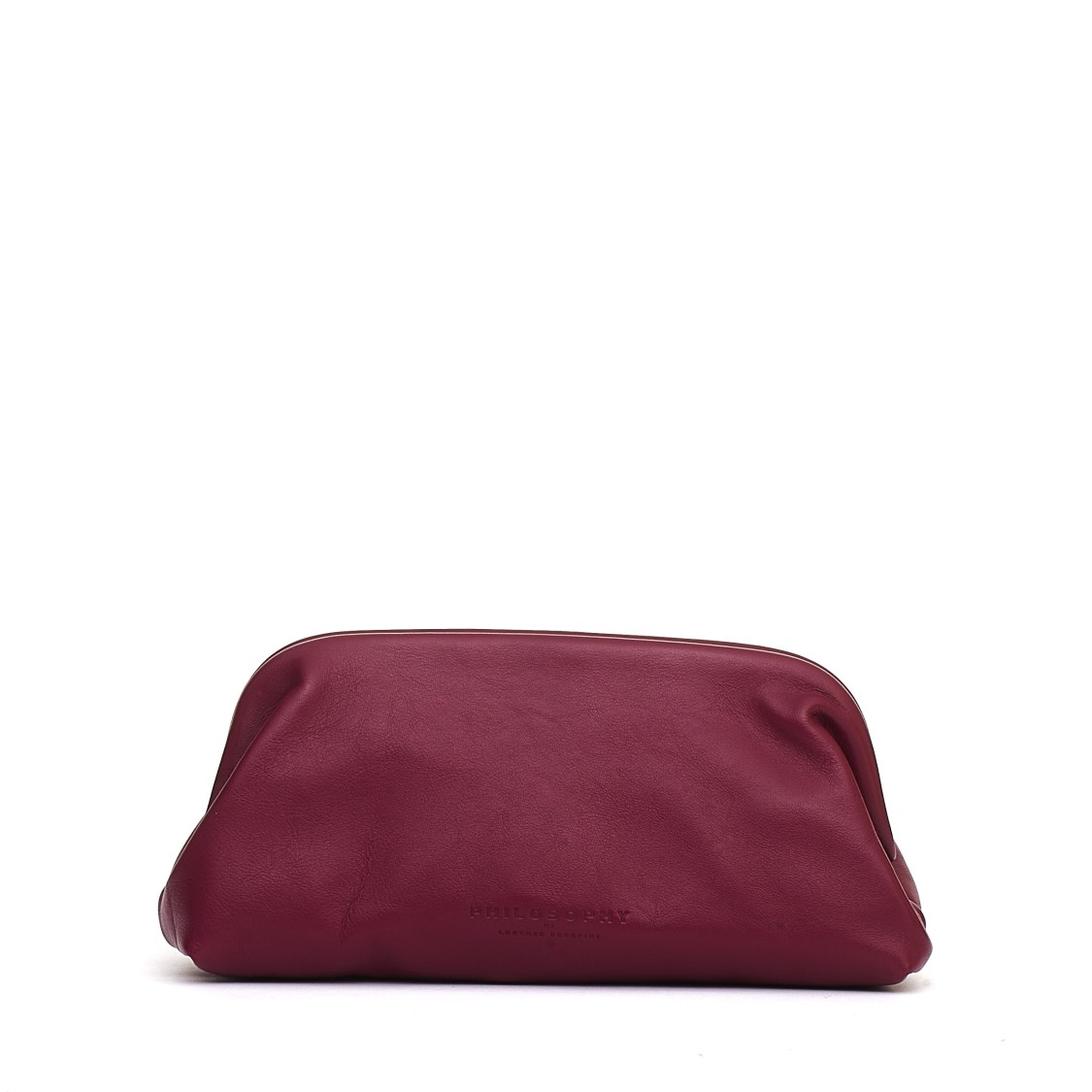 Philosophy Di Lorenzo Serafini Mini Bag In Nappa Lauren In Burgundy