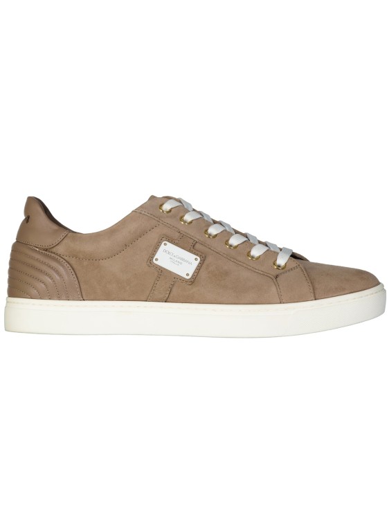 Dolce & Gabbana Suede Sneakers In Brown