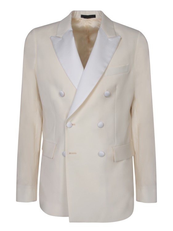 Shop Paul Smith Wool Jacket In White