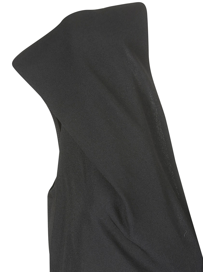 Khaite Ima Wool-blend Grain De Poudre Maxi Dress In Black