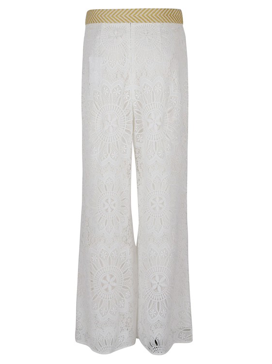 Shop Zimmermann Chintz Dolly Lace Pants In White