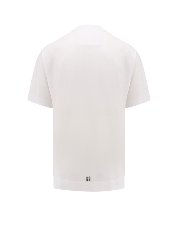 Shop Givenchy Cotton T-shirt With Embroidered Crest Logo In White