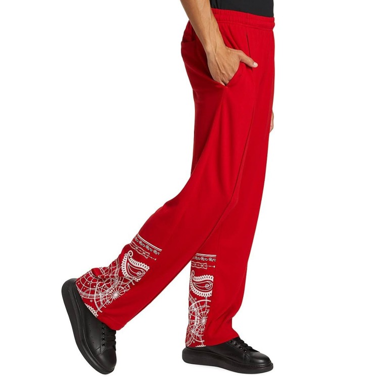 Shop Marcelo Burlon County Of Milan Track Pants In Red