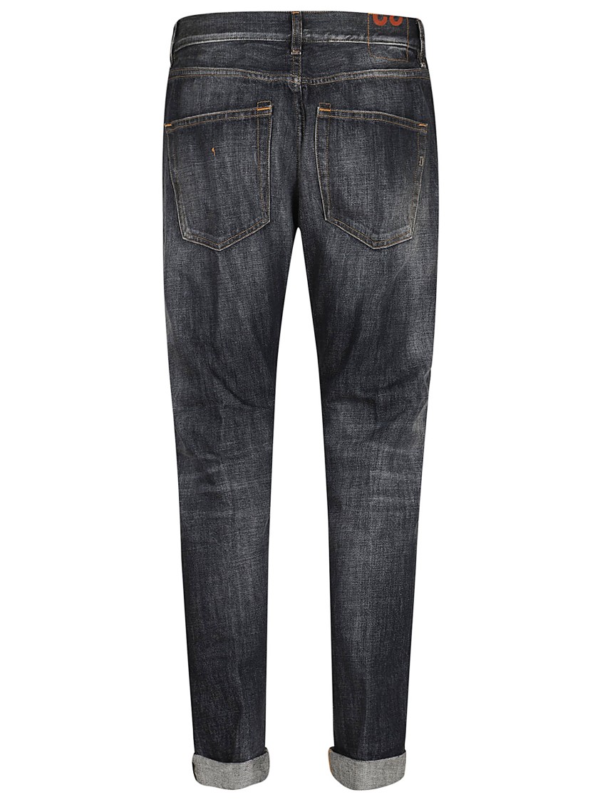 Dondup Pantalone Dian Nero Lavato In Grey