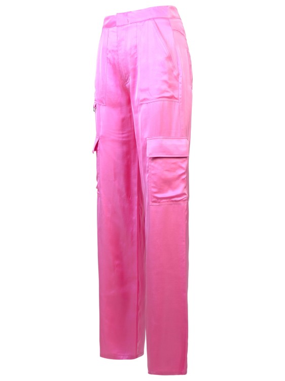 Shop Chiara Ferragni Viscose Fuchsia Pants In Pink