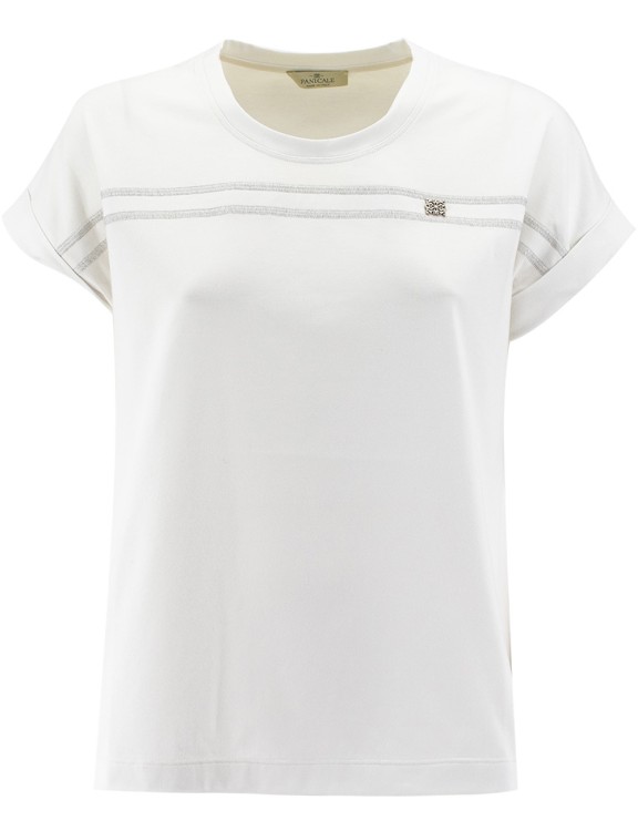 Panicale White Stretch Cotton T-shirt