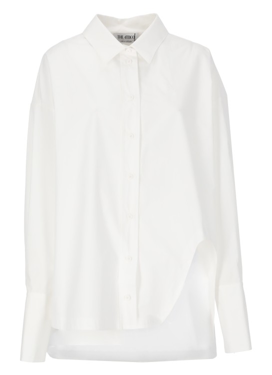 Shop Attico Diana Oversize Shirt In White