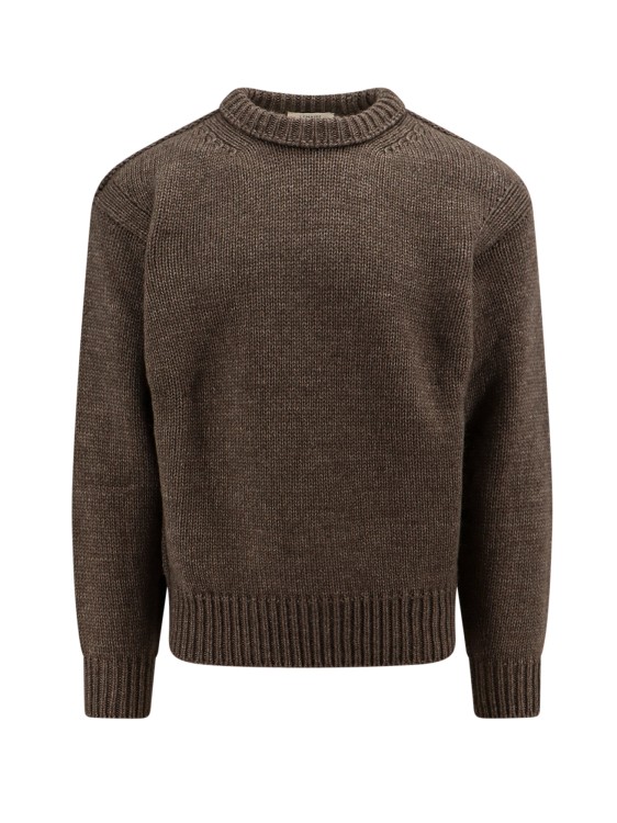 Shop Lemaire Alpaca Blend Sweater In Brown