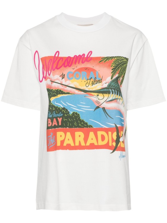 Alemais White Coral Bay T-shirt