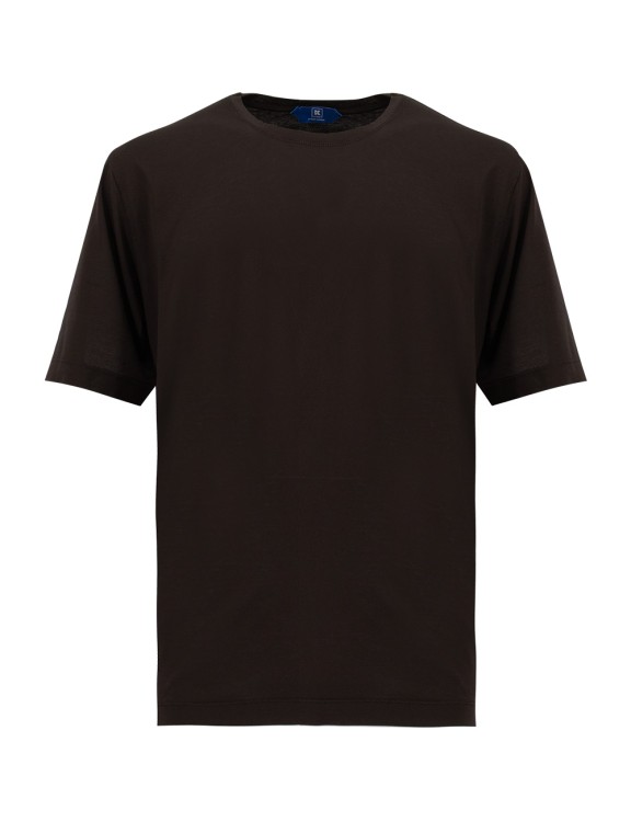 Shop Kired Brown Cotton T-shirt